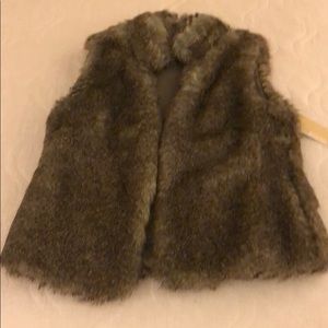 Michael Kors faux fur vest with pockets